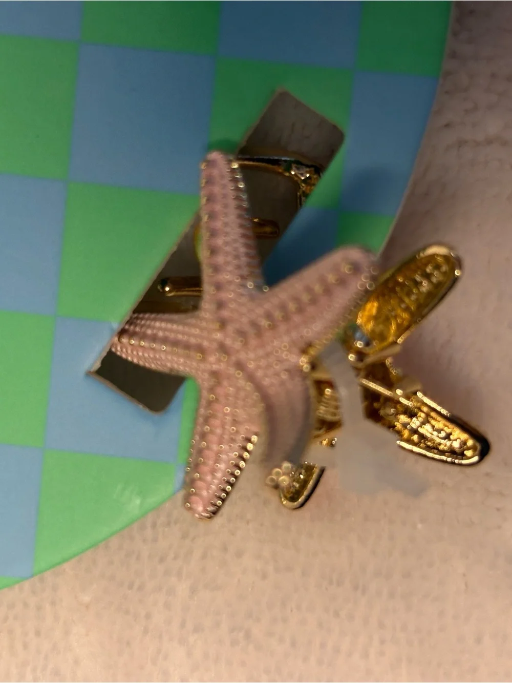 Piper K Set of 6 small Claw Clips Fish Shark Crab Seashell Vacation NEW